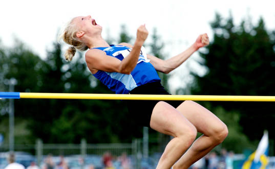 Carolina Klüft. Glädje. Jubel