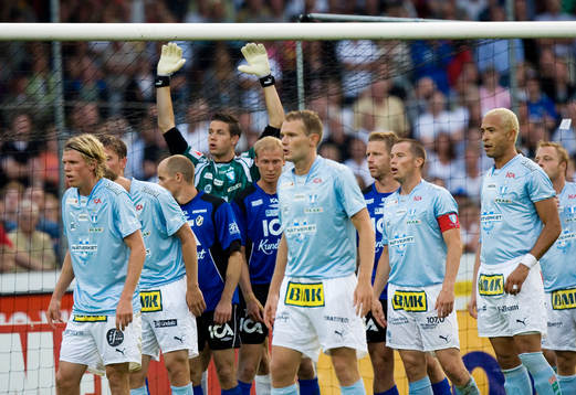Uppställning för hörna