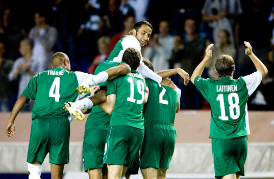 Fotboll, UEFA-Cupen, Hammarby, jubel