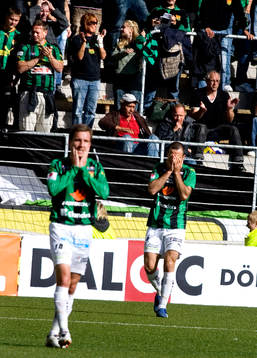 Daniel Nicklasson, GAIS, Migen Memelli, GAIS, depp