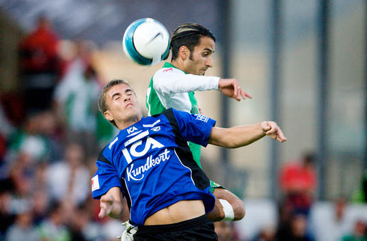 Martin Fribrock, Halmstad, och Erkan Zengin, Hammarby