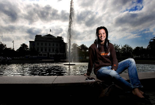Fotboll, dam, Lotta Schelin, porträtt