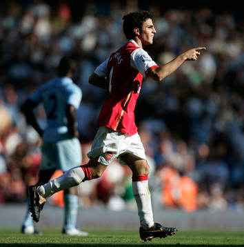 Cesc Fabregas, Arsenal, jubel
