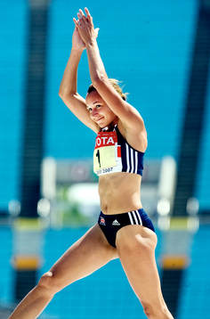 Jessica Ennis, Storbritanien. Sjukamp
