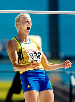 Carolina Klüft, Jubel