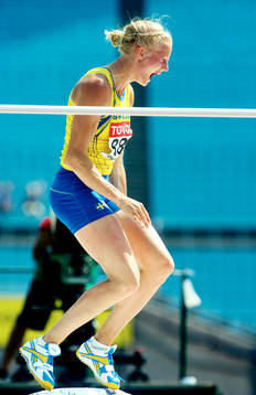 Carolina Klüft. Jubel