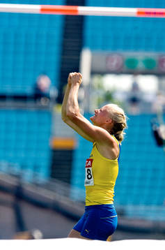 Carolina Klüft. Jubel