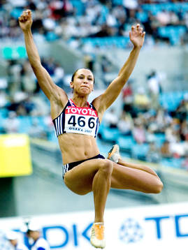 Jessica Ennis, Storbritanien. Sjukamp