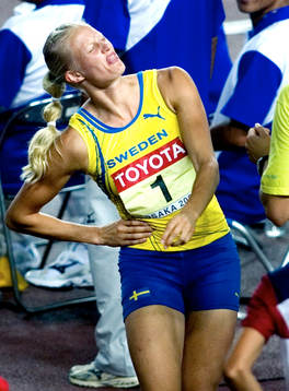 Carolina Klüft, Sverige. Sjukamp