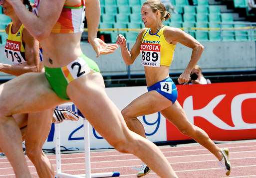 Erika Mårtensson, Sverige. 400 meter häck