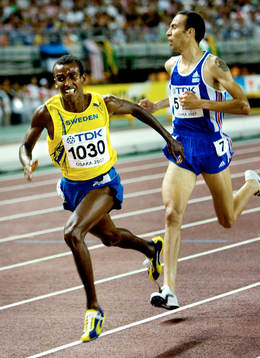 Mustafa Mohamed, Sverige tar täten i 3000 meter