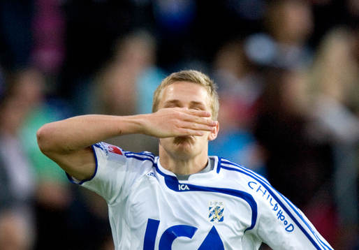 0-1, Pontus Wernbloom, Göteborg, slängkyss till fansen