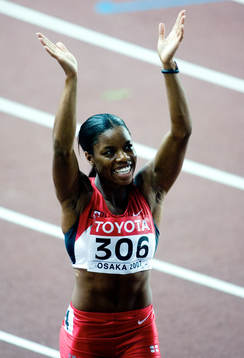 Perdita Felicien, Kanada. 100 meter häck. Silvermedaljör.