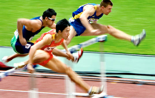 Xiang Liu, Kina. Världsrekordhållaren på 110 meter häck