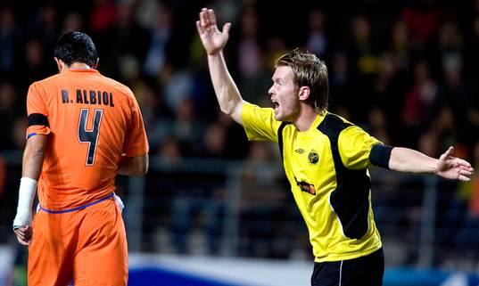 Fredrik Berglund, Elfsborg,  skriker, protest