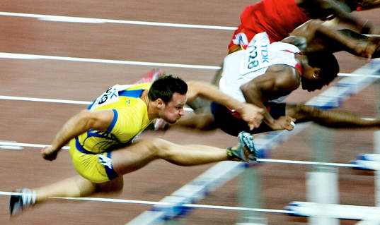 Robert Kronberg, Sverige gick inte vidare på 110 meter