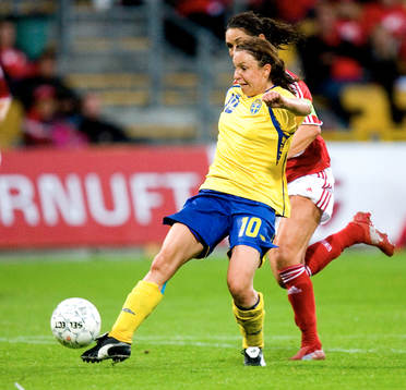 0-1, Hanna Ljungberg, mål direkt
