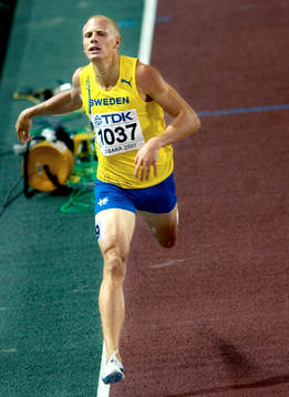 Johan Wissman, Sverige slutade 7:a i finalen på 400 meter