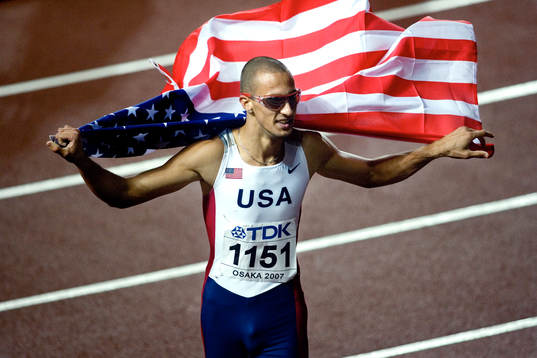 Jeremy Warnier, USA tog guld på 400 meter