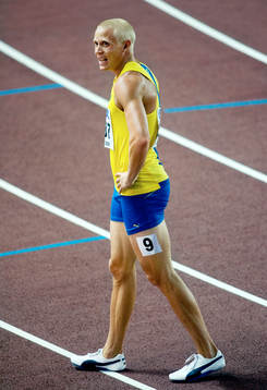 Johan Wissman, Sverige slutade 7:a i finalen på 400 meter