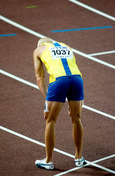 Johan Wissman, Sverige slutade 7:a i finalen på 400 meter
