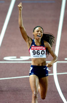 Allyson Felix, USA vinner 200 meter