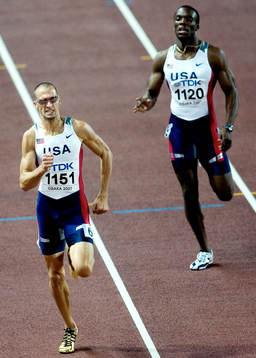 Jeremy Wariner, USA. Guld på 400 meter