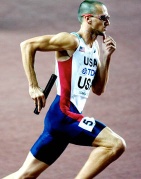 Jeremy Wariner, USA. 4x400 mer