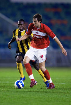 Robert Mambo Mumba, Häcken och Artem Dzyuba, Spartak Moskva
