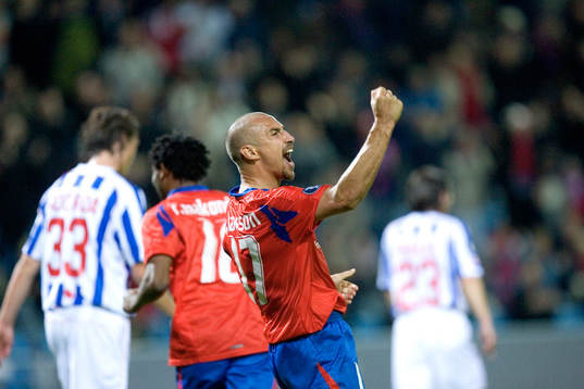Måljubel, Henrik Larsson. Jubel