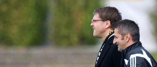Rikard Norling och Nebojsa Novakovic, tränare, AIK