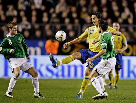 Steven Davis, Nordirland, Zlatan Ibrahimovic, Sverige,