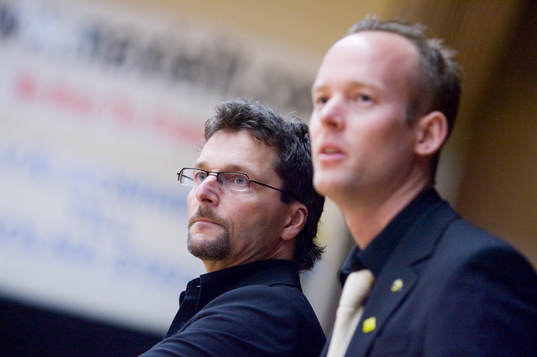Ulf Hallstensson, Tränare och Mikael Karlsberg,