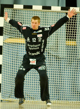 Handboll, Elitserien, Helsingborg - Lindesberg. Målvakt