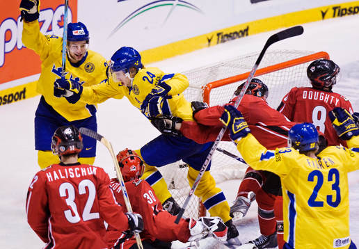 Tomas Larsson, Sverige, jubel