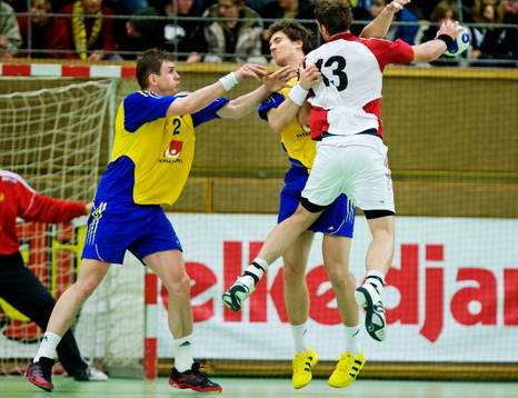Martin Boquist, Sverige, och Marcus Ahlm, Sverige, håller