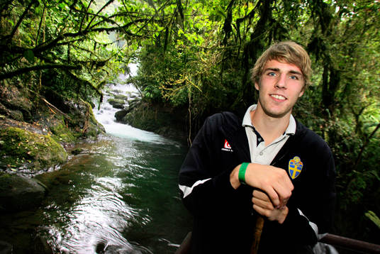 På besök vid Laz Paz Waterfalls Gardens y RioSarapiqui.