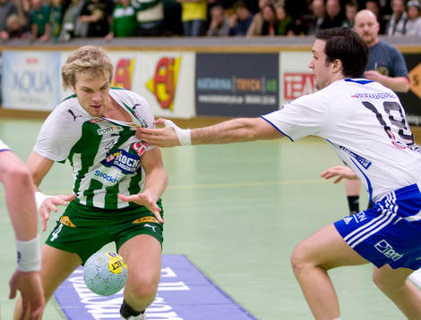 Patrik Johanson, Hammarby, och Sebastian Geissler, Ystad
