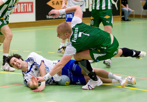 Sebastian Geissler, Ystad, och Nicklas Grundsten, Hammarby