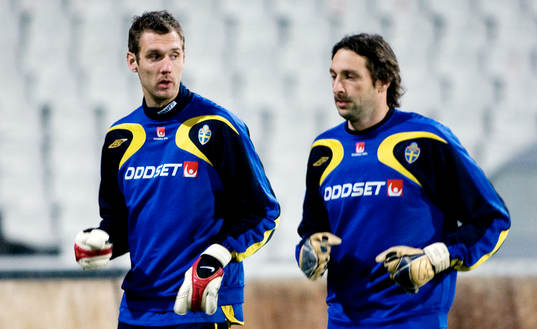 Andreas Isaksson och Rami Shaaban, målvakt