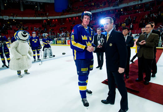 Kenny Jönsson blev turneringens back. Christer Englund