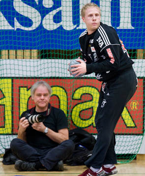 Jesper Larsson, målvakt, H43. Fotograf