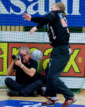 Sebastian Ehnevid, målvakt, Lindesberg. Fotograf