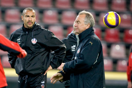 Henrik Larsson och Bosse Nilsson, tränare