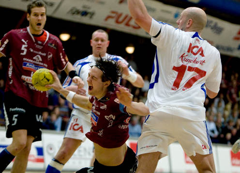 Anders Hallberg, Lugi stoppas av Björn Iveland, Redbergslid