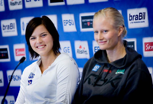 Susanna Kallur och Carolina Klüft trivs på podiet
