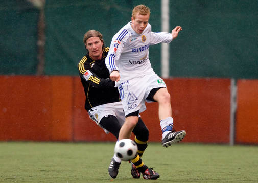 Daniel Tjernström, AIK, och Tobias Eriksson, Sundsvall