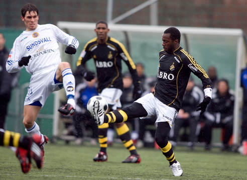 Benny Mattsson, Sundsvall, och Dulee Johnson, AIK