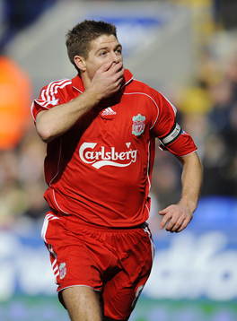Steven Gerrard, Liverpool (jubel)