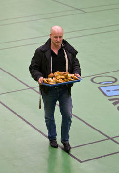 Fika, bulle, bricka, mat